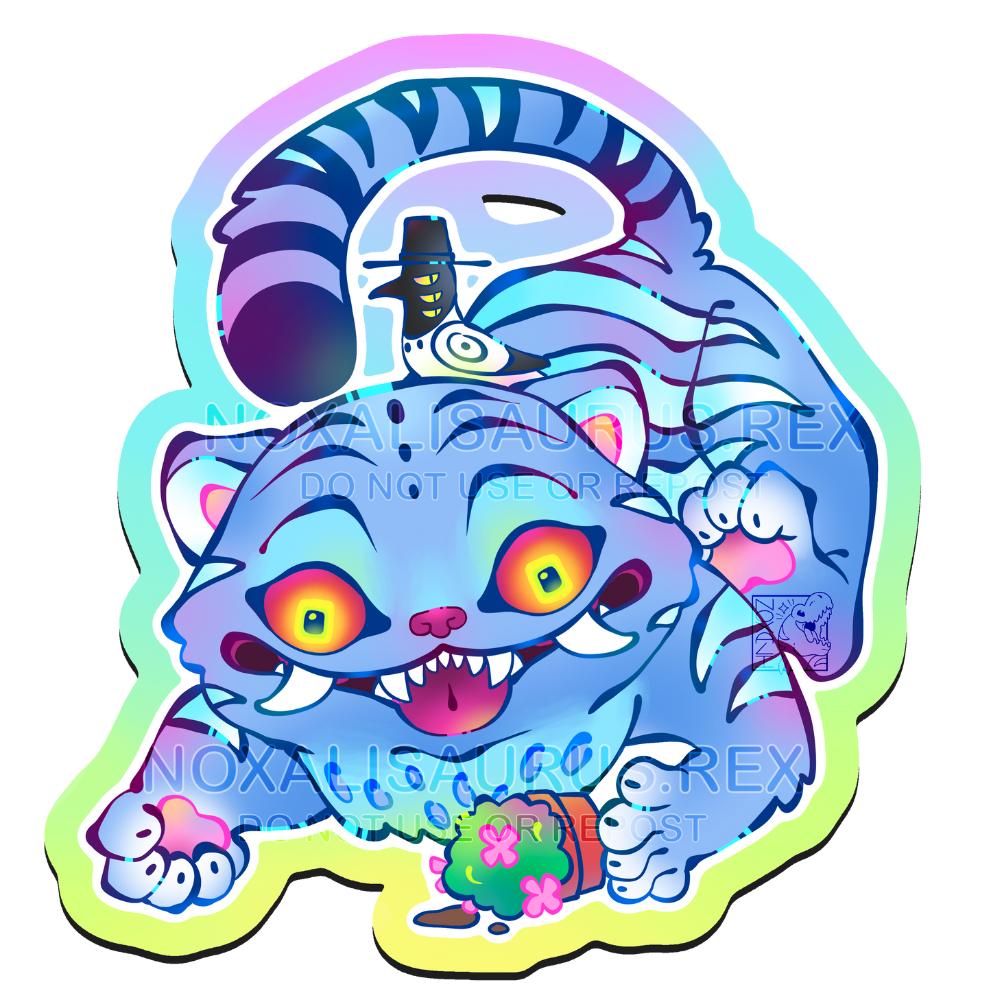 Derpy Tiger - Sticker