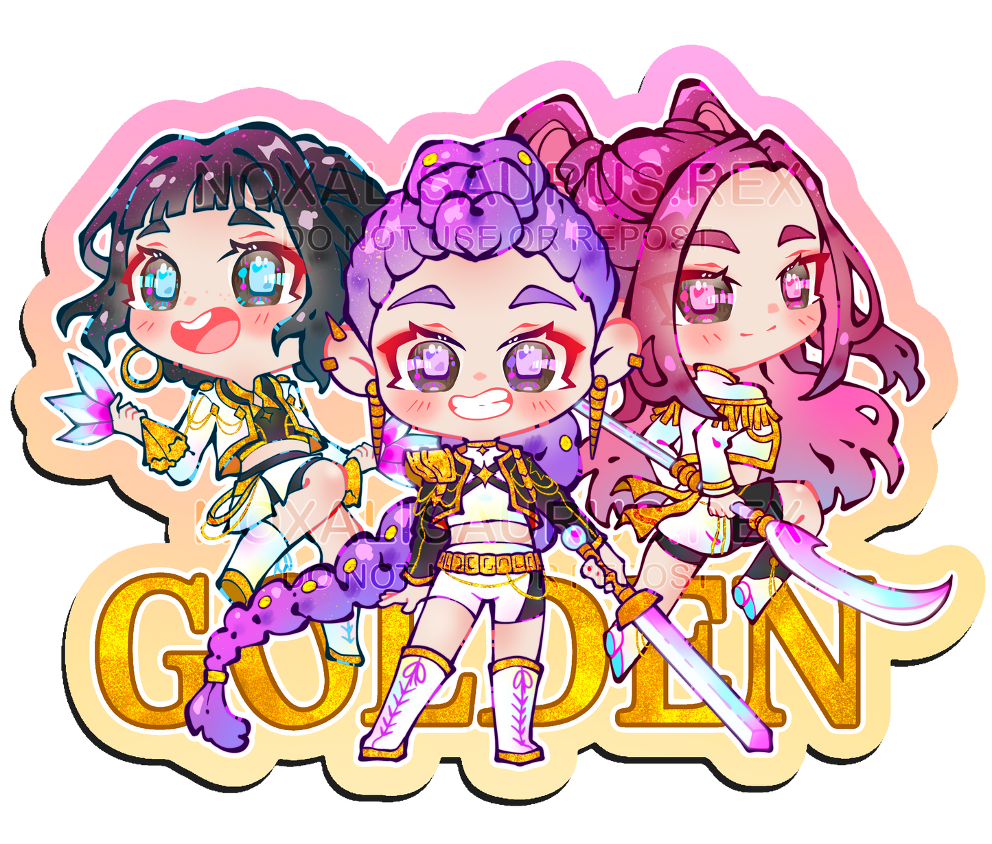 Golden Hunters - Sticker