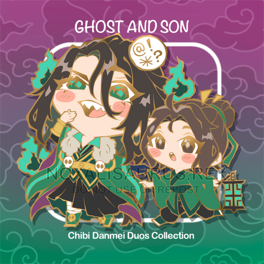 Ghost and Son - Enamel Pin
