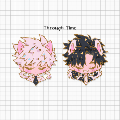 Through Time - Enamel Pins (set of 2)