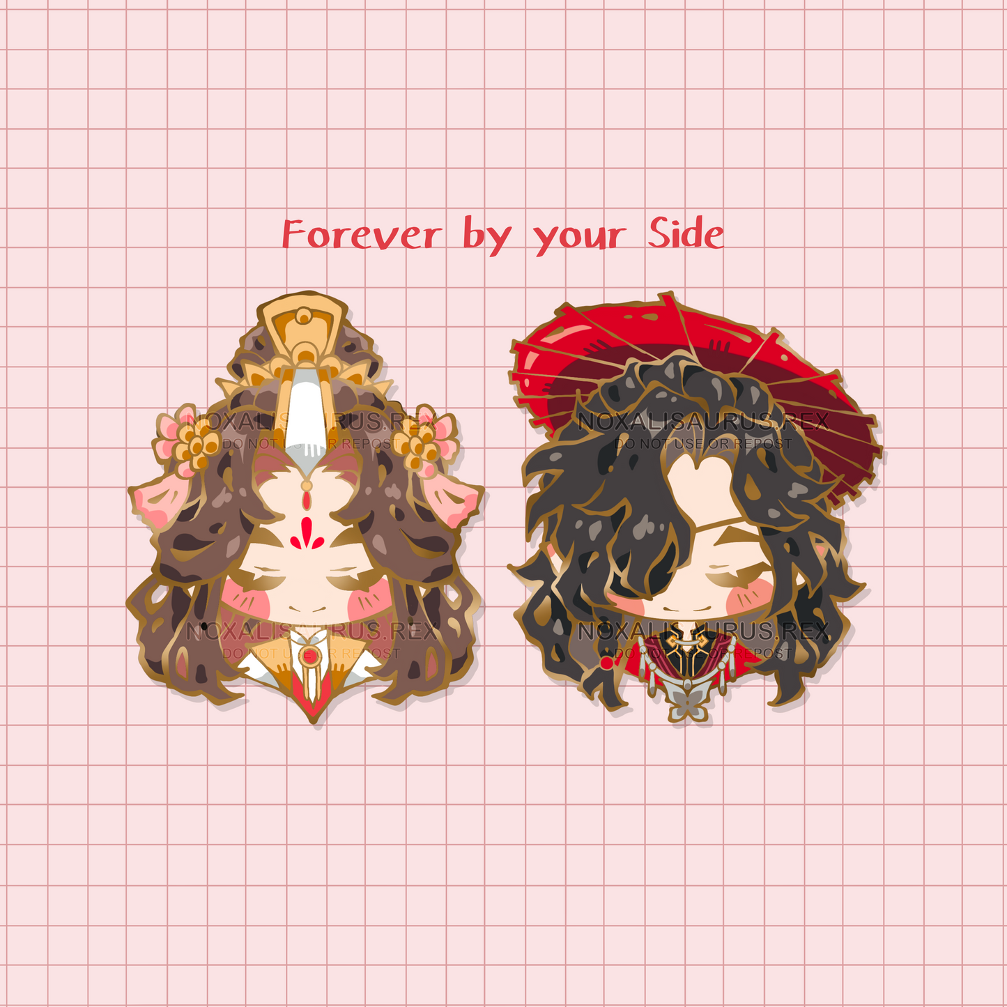 Forever by your Side - Enamel Pins (set of 2)