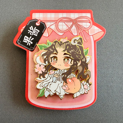 White Peach - Enamel Pin