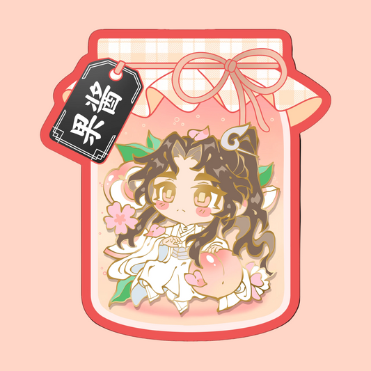 White Peach - Enamel Pin