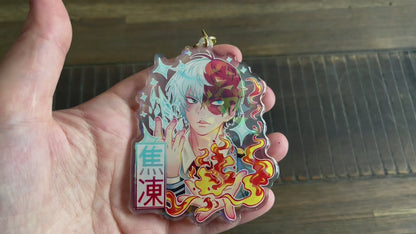 Fire and Ice Hero - Keychain